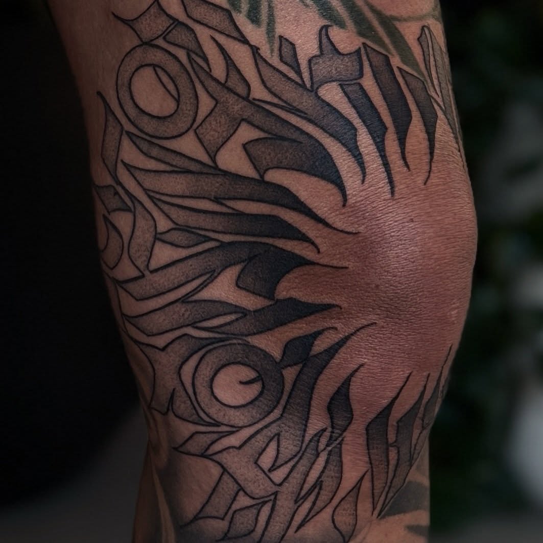 Tattoo by @rachelbelltattoo — illustrative, blackwork