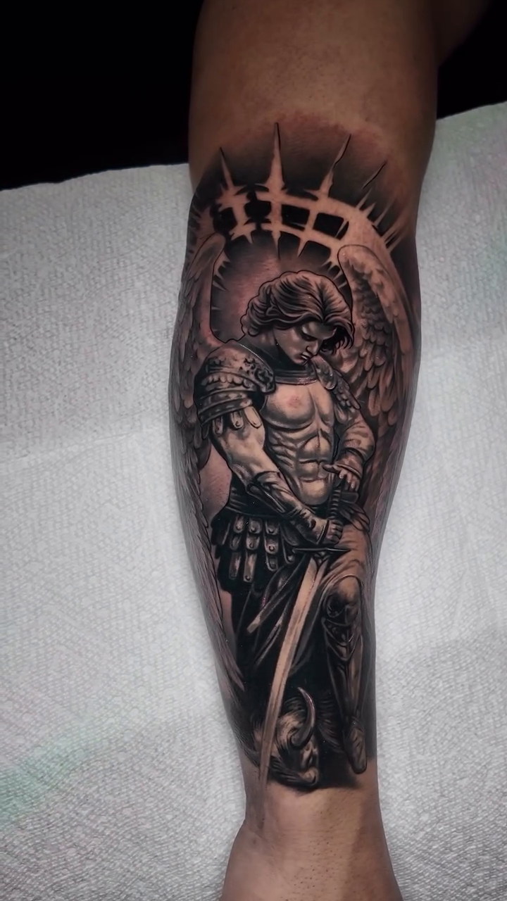 Tattoo by @juan_ortegatattoo — dark_realism, black_and_grey