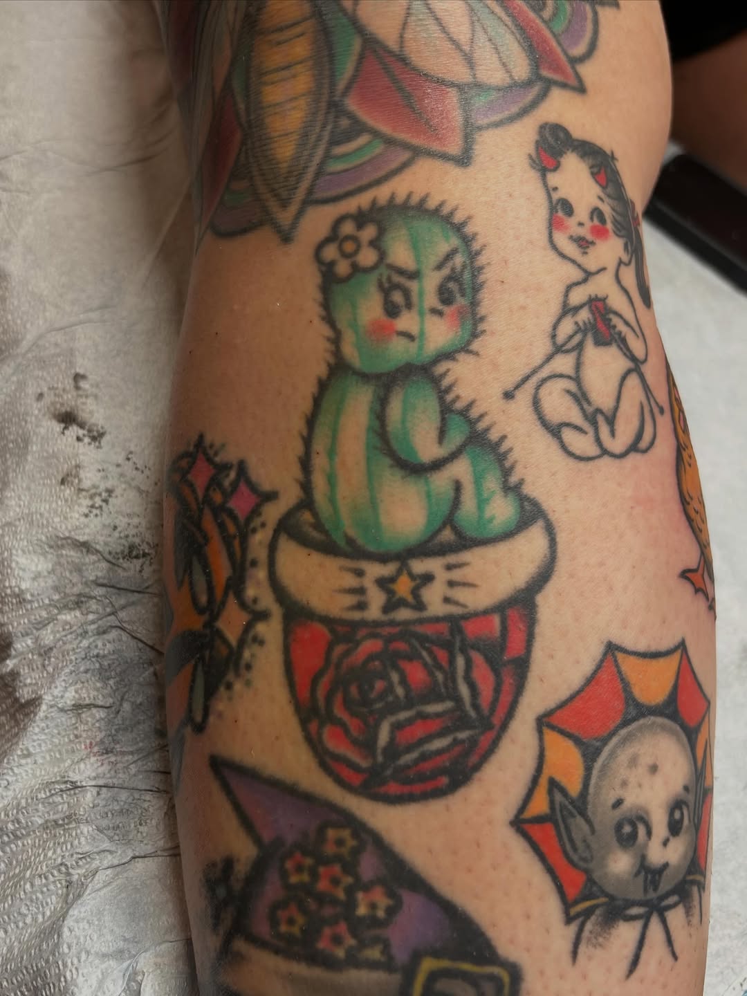Tattoo by @missfinetattoo — american_traditional, new_school