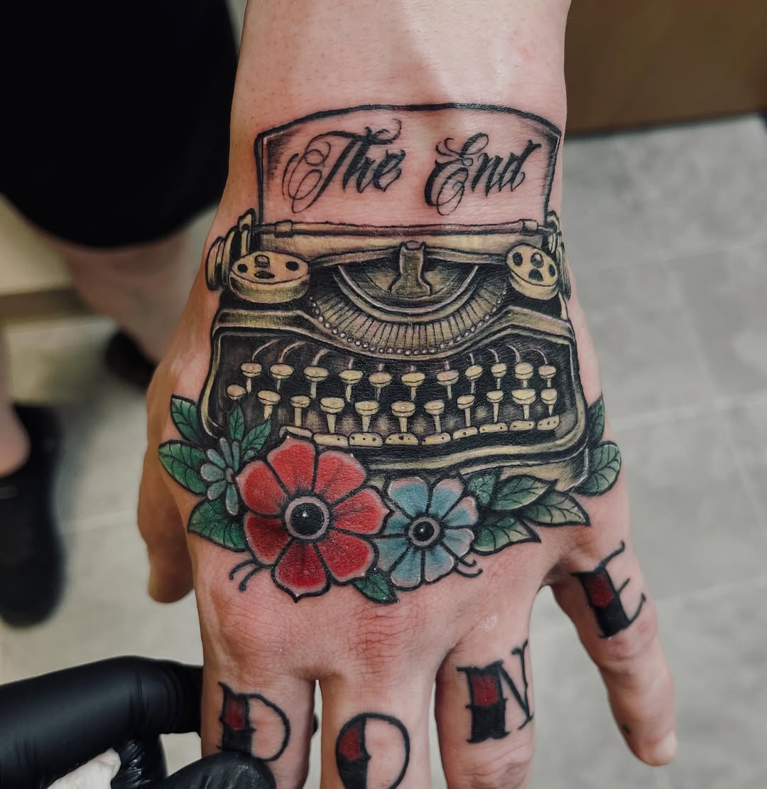 Tattoo by @illestgorilla — lettering_script, realism