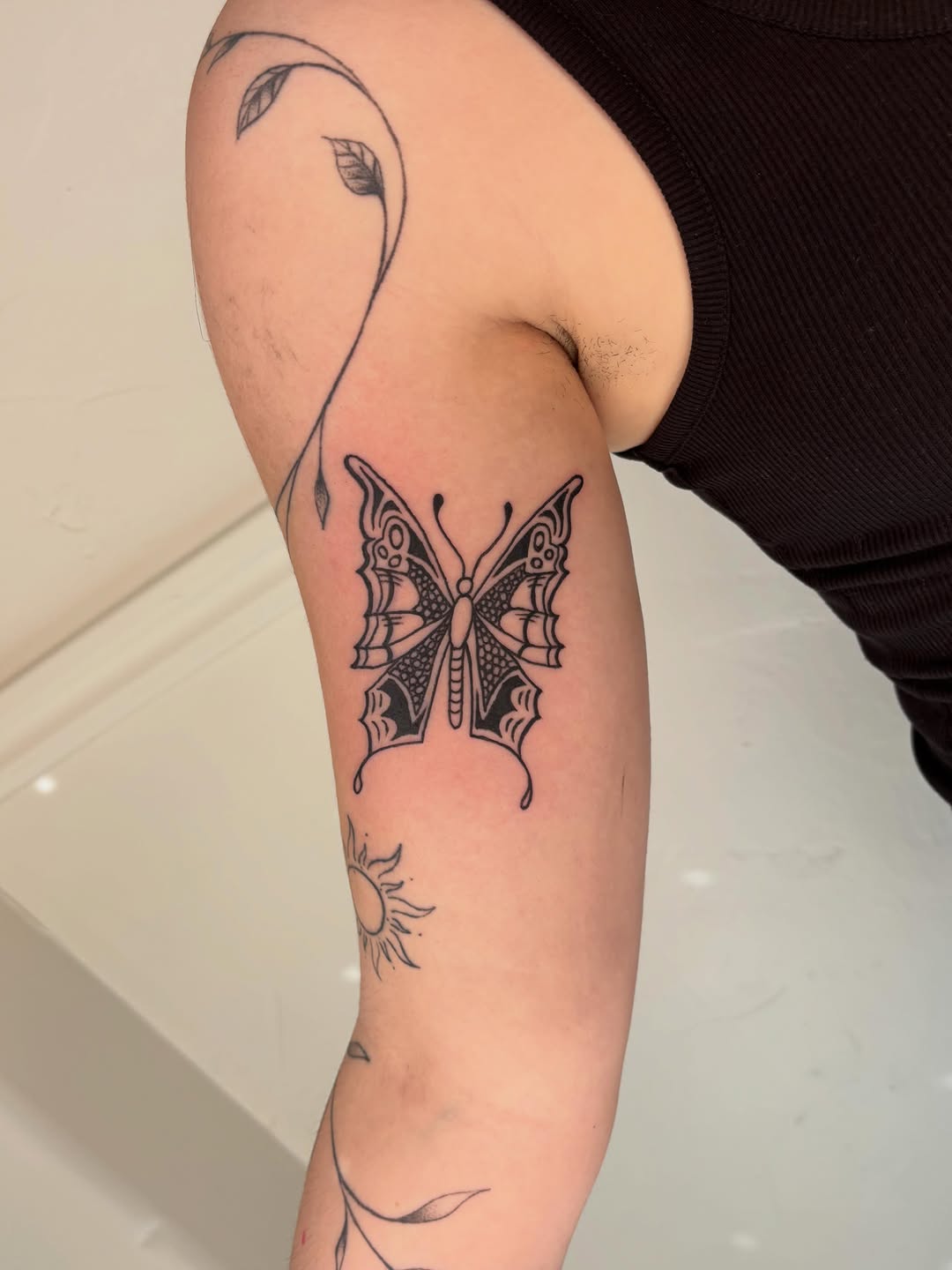 Tattoo by @belmont.studios — blackwork