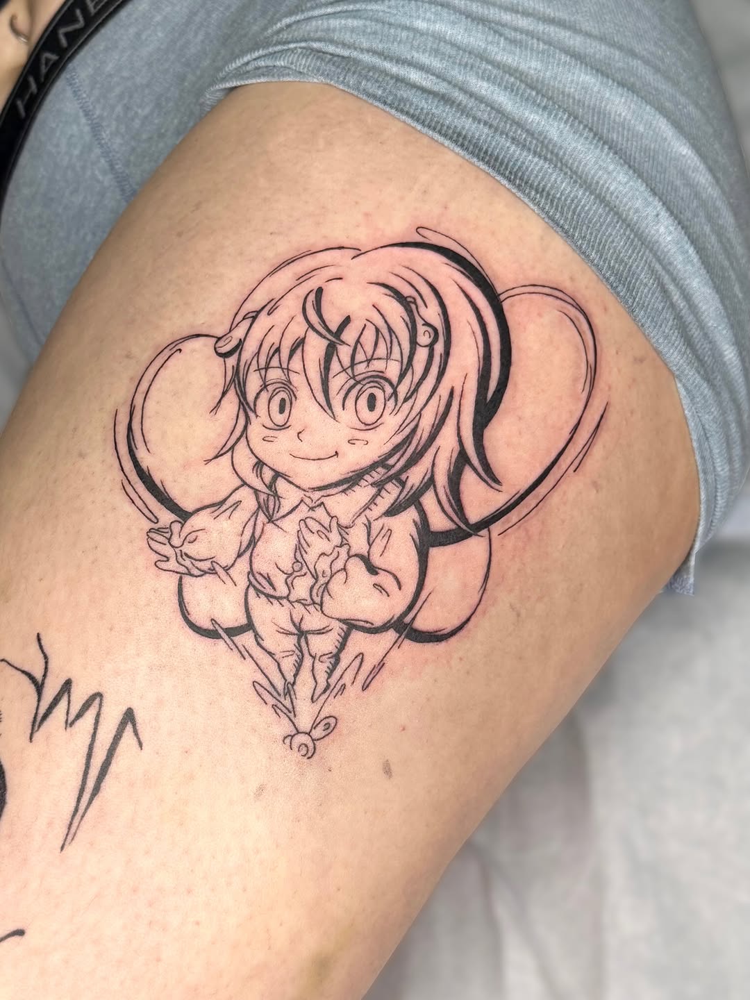 Tattoo by @night.owl.tattoo โ anime