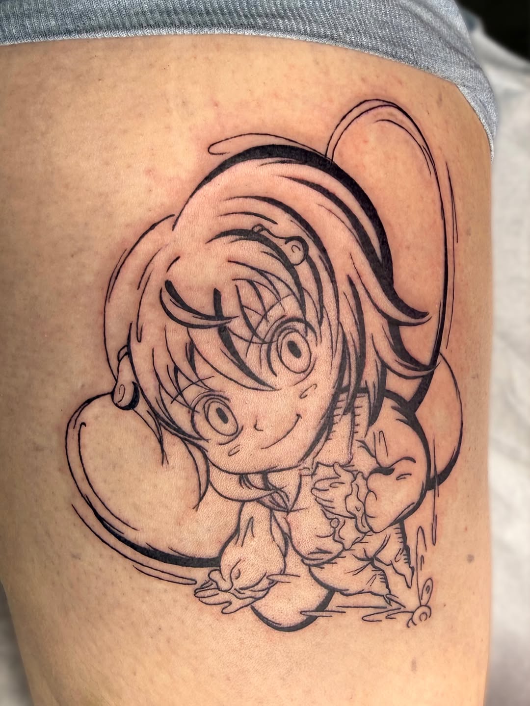 Tattoo by @night.owl.tattoo โ anime