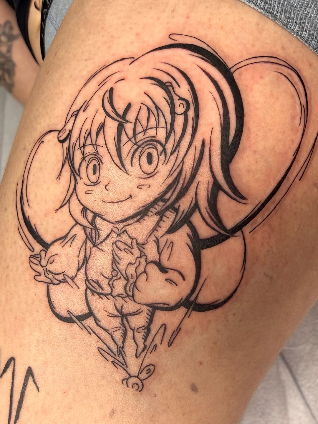 Tattoo by @night.owl.tattoo โ anime