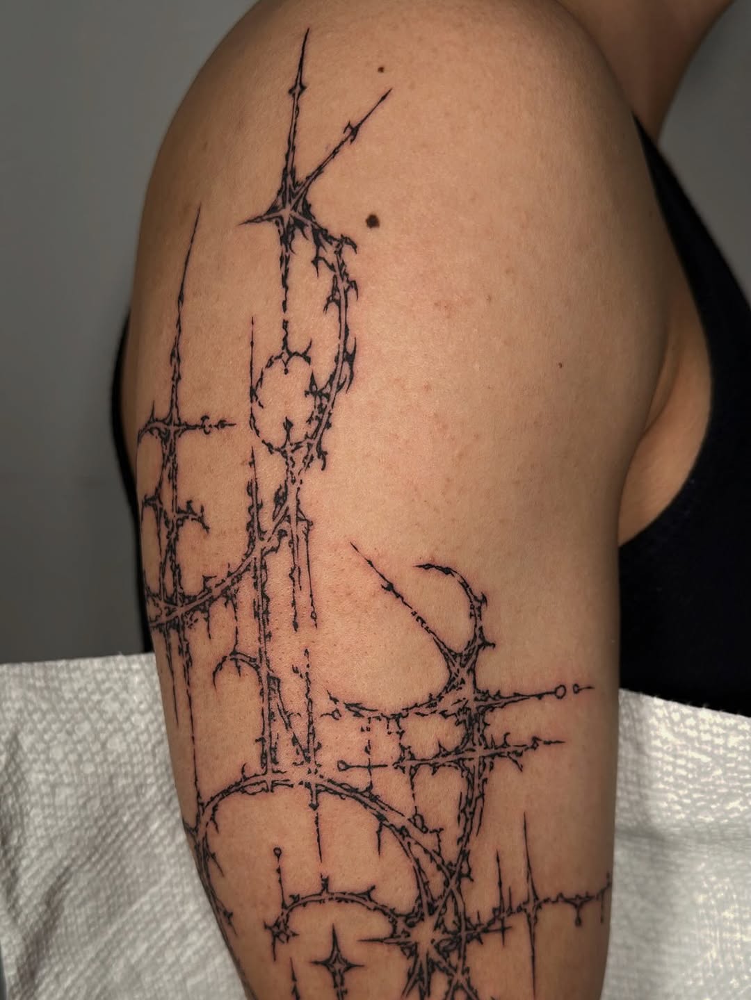 Tattoo by @ash.elrey — blackwork, ornamental