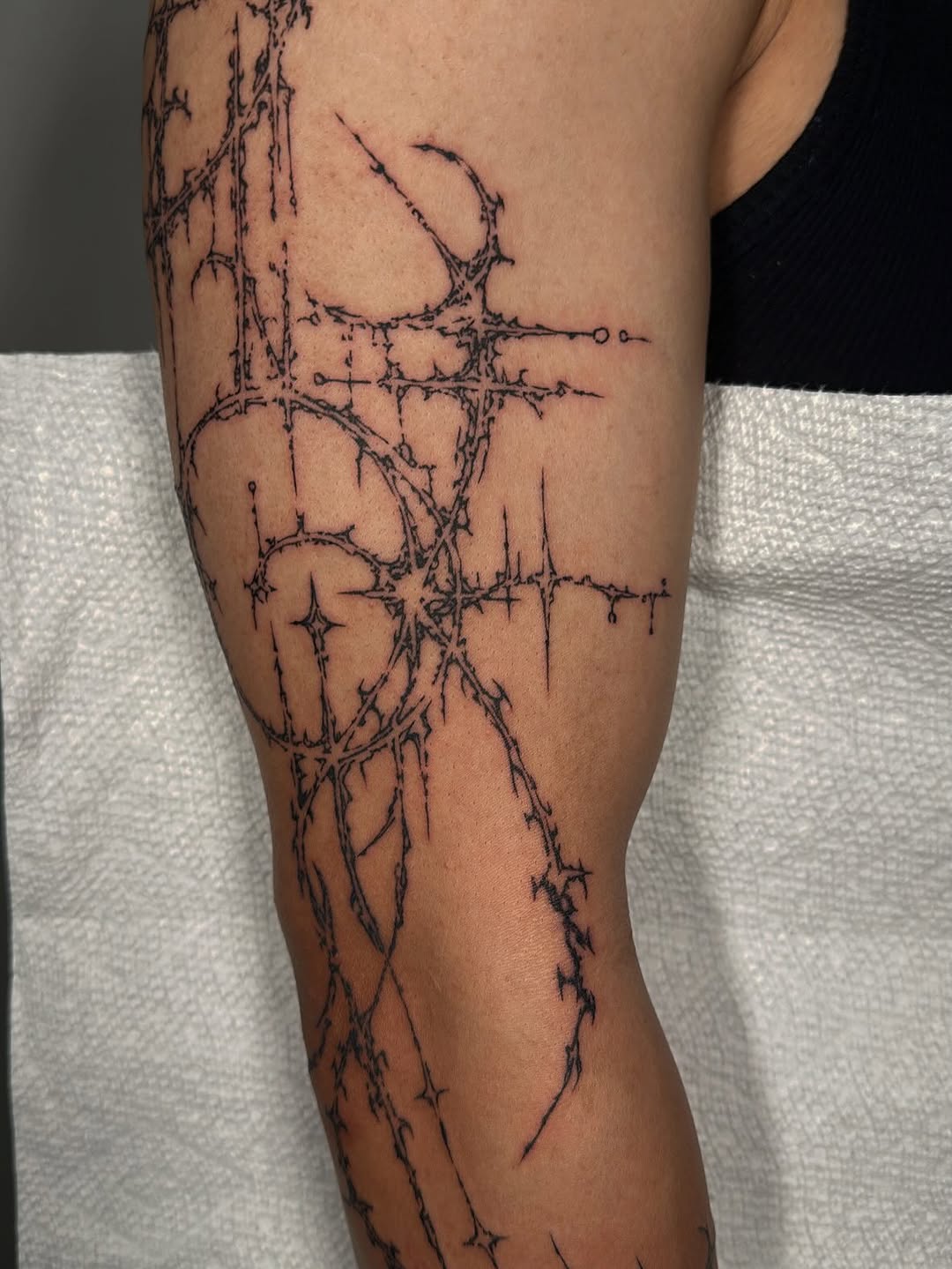 Tattoo by @ash.elrey — blackwork, ornamental