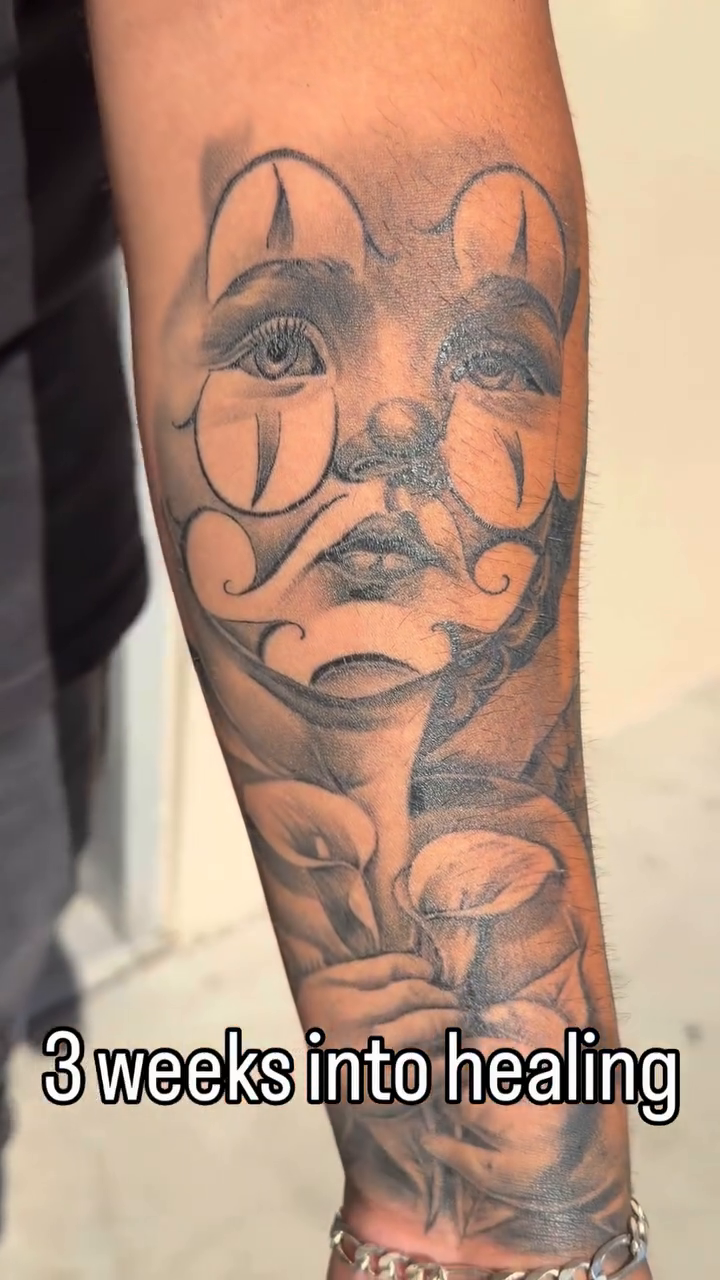 Tattoo by @dropletz619 — chicano, black_and_grey
