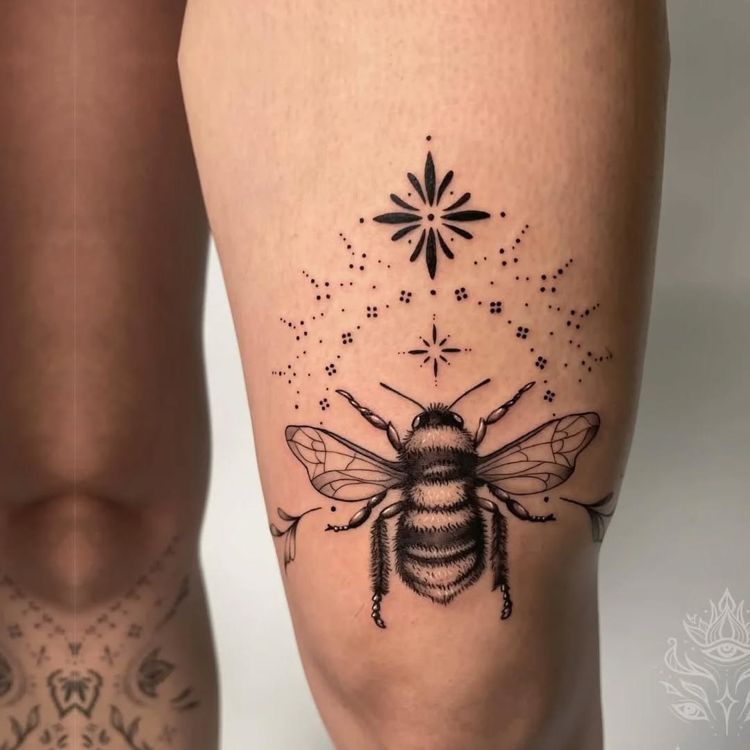 Tattoo by @donavon_batz — dotwork