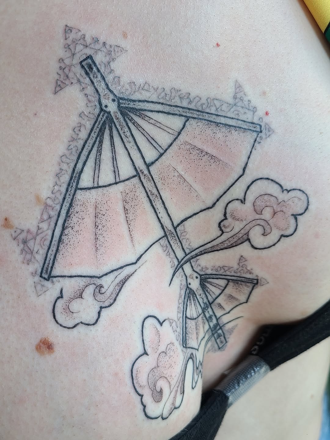Tattoo by @jazzworth.works — dotwork, illustrative