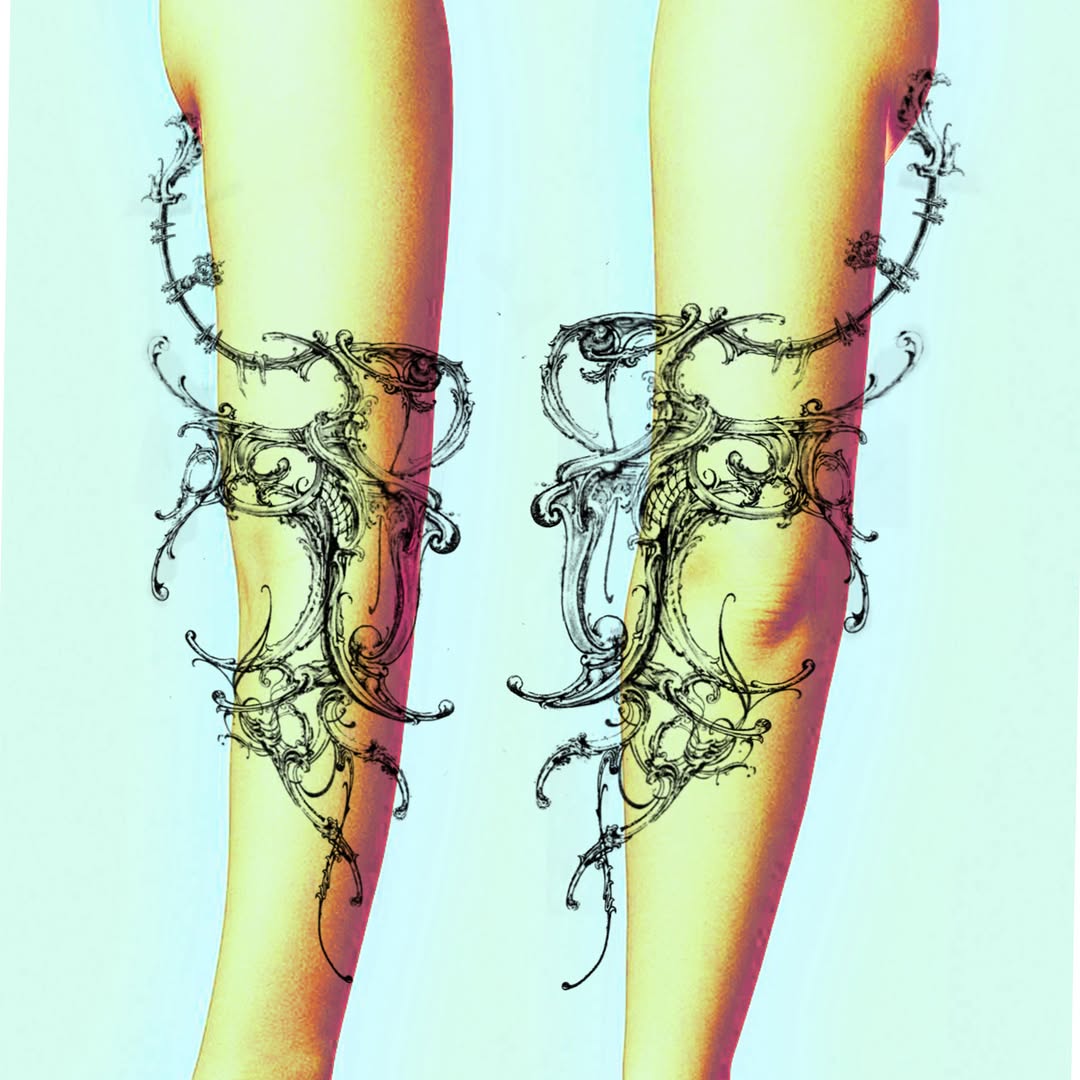 Tattoo by @initiationoftorture — ornamental, blackwork