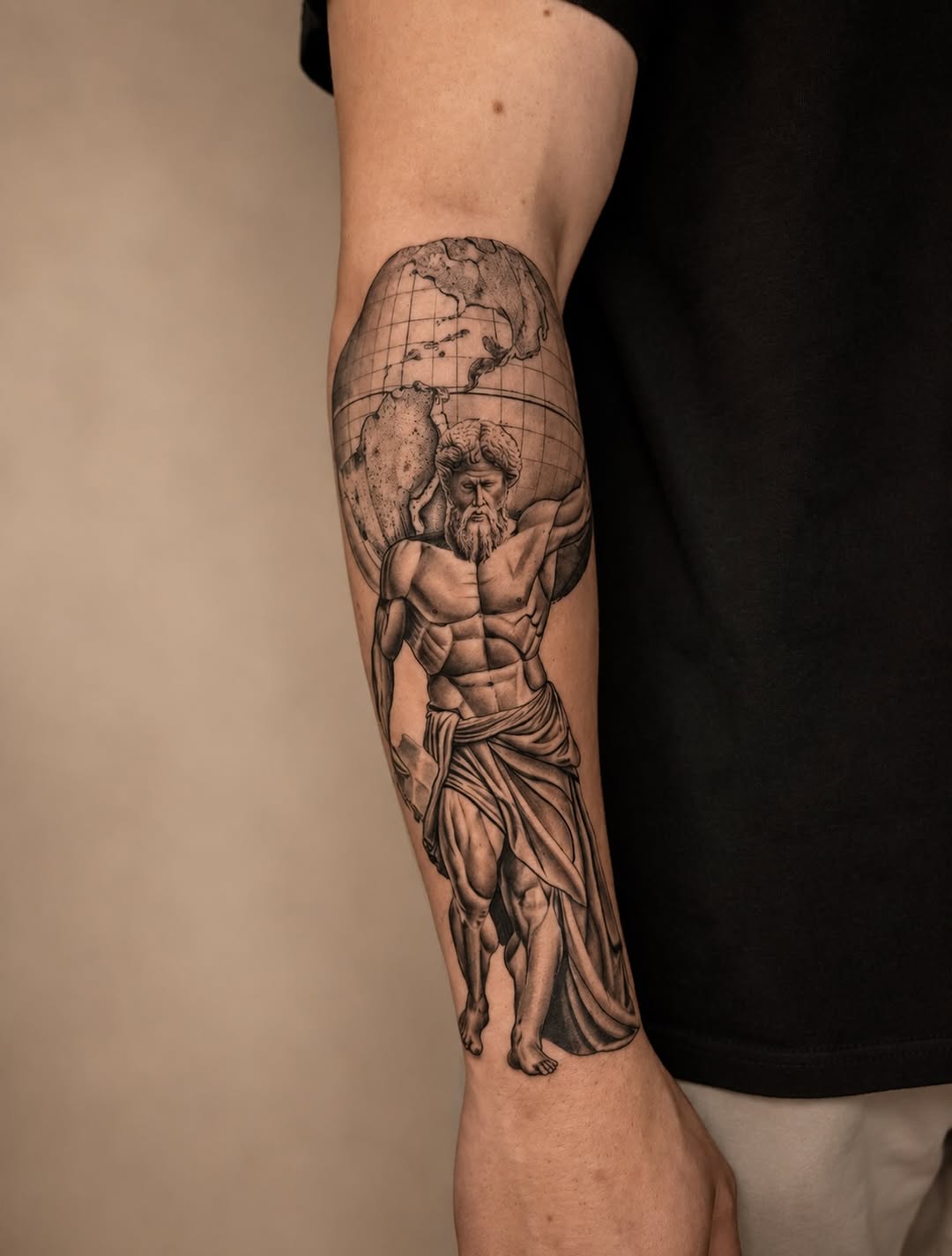 Tattoo by @tiagobrittotattoo โ black_and_grey, realism