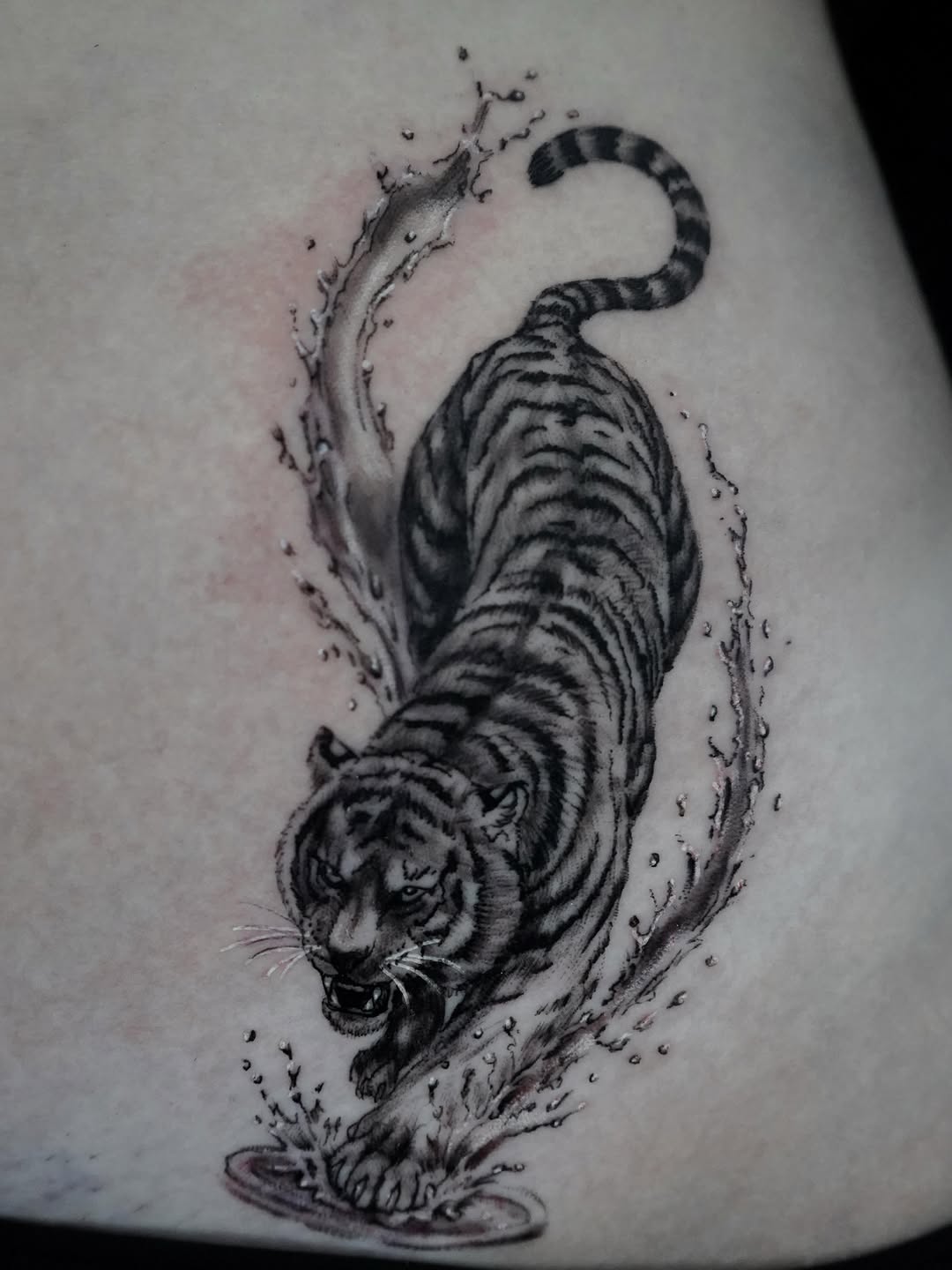 Tattoo by @ct.tattooart11 β realism, black_and_grey