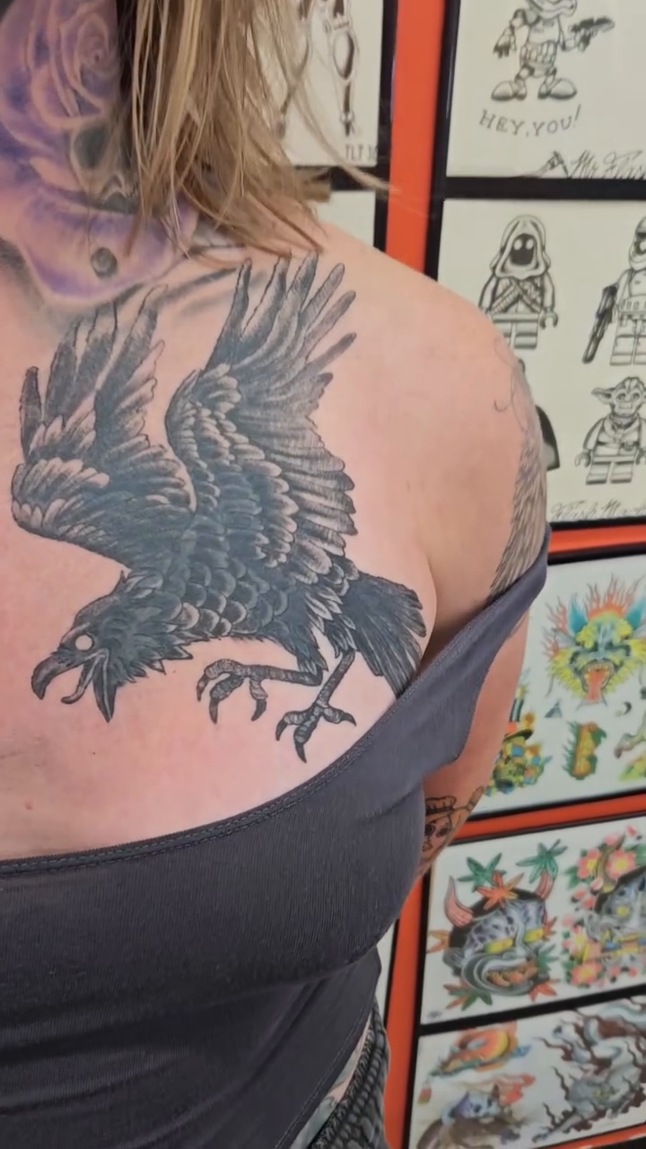 Tattoo by @therestlessdrifter — black_and_grey, realism