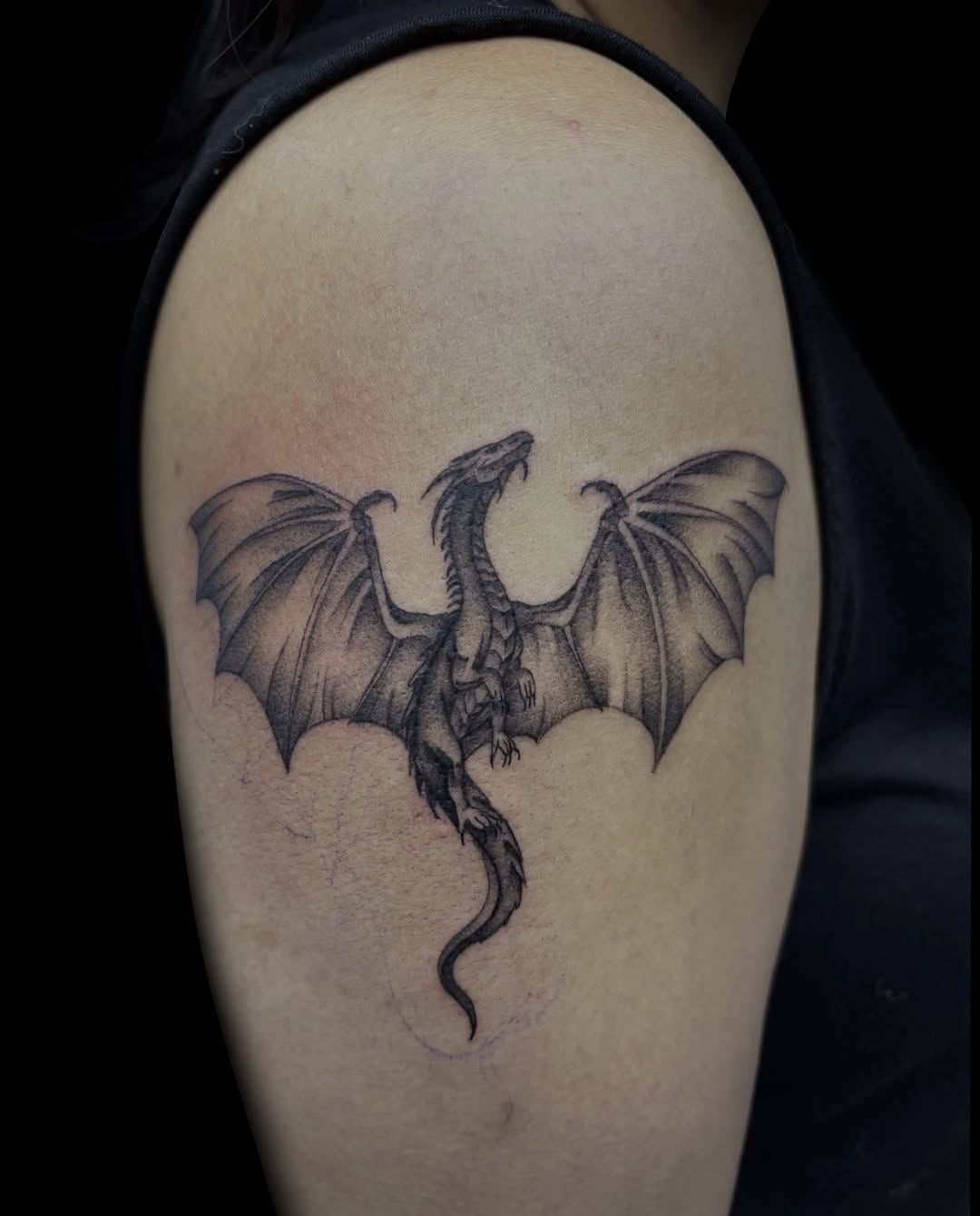Tattoo by @lamour.tattoos — realism, black_and_grey