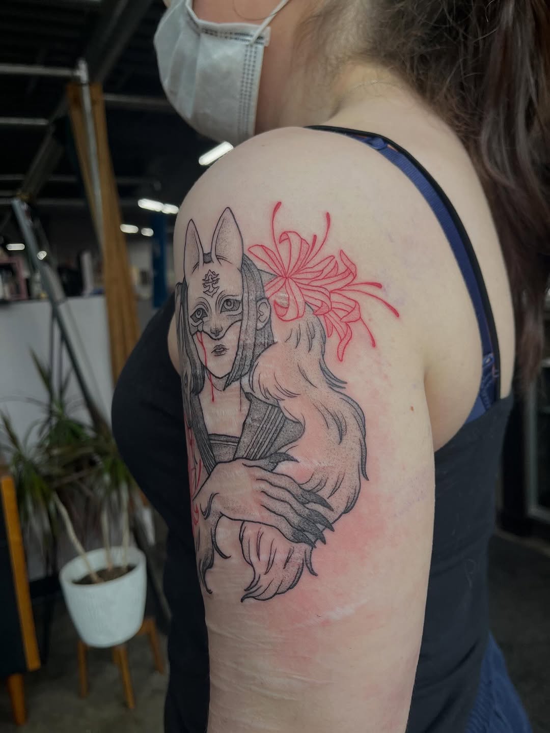Tattoo by @tatsbybun_ β black_and_grey