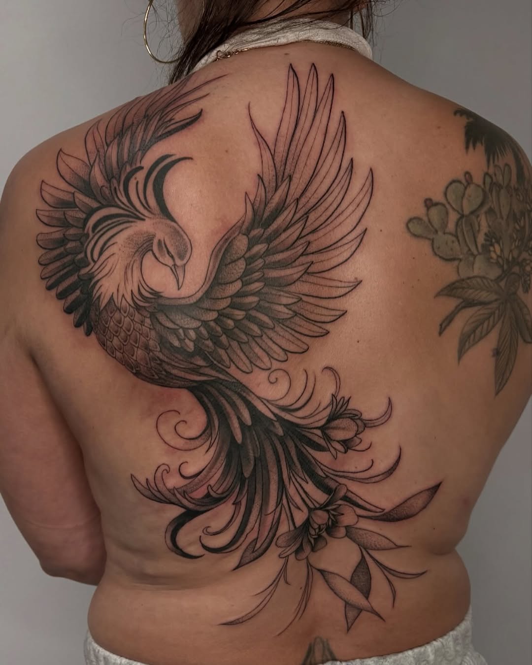 Tattoo by @spookyvuitton — black_and_grey