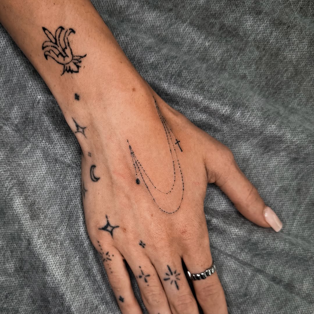 Tattoo by @handpokeforever — fine_line, minimalist