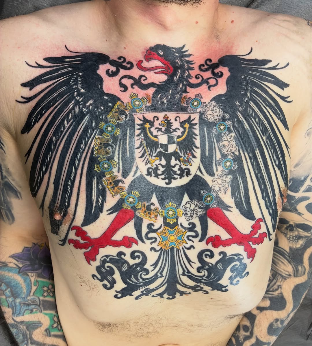 Tattoo by @streetmeat.tat — blackwork, realism