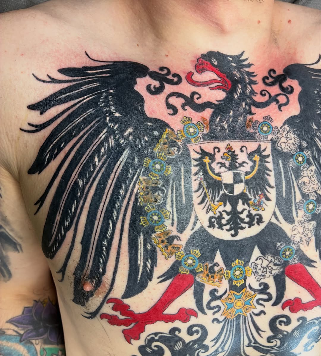 Tattoo by @streetmeat.tat — blackwork, black_and_grey
