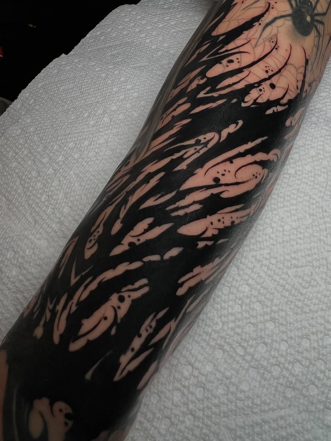 Tattoo by @jamesfoltz — blackwork, illustrative