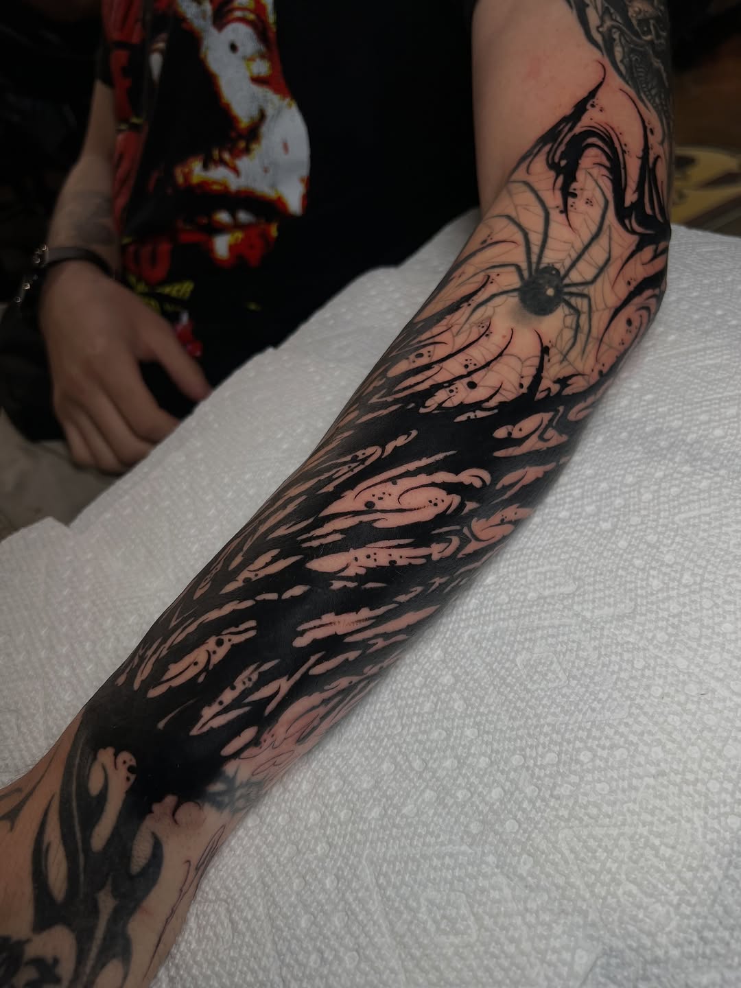 Tattoo by @jamesfoltz — blackwork, illustrative
