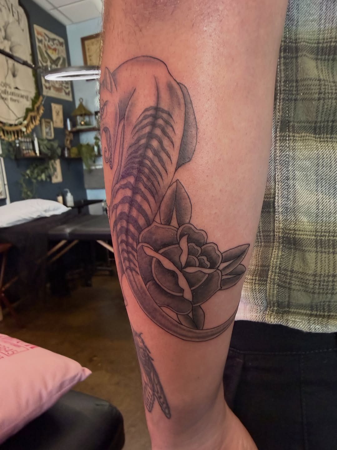 Tattoo by @bambee.tattoos — american_traditional, black_and_grey