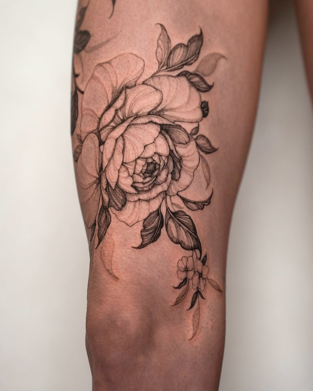 Tattoo by @vanya.ink — fine_line, black_and_grey