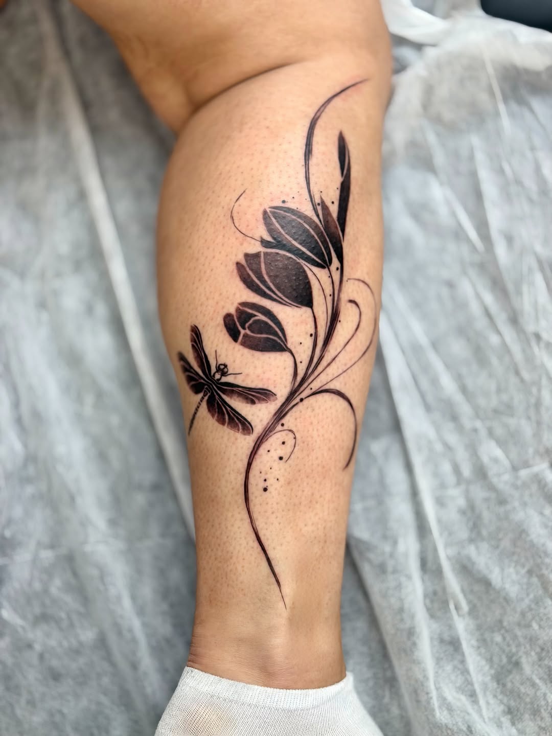 Tattoo by @sonamachine β illustrative, black_and_grey