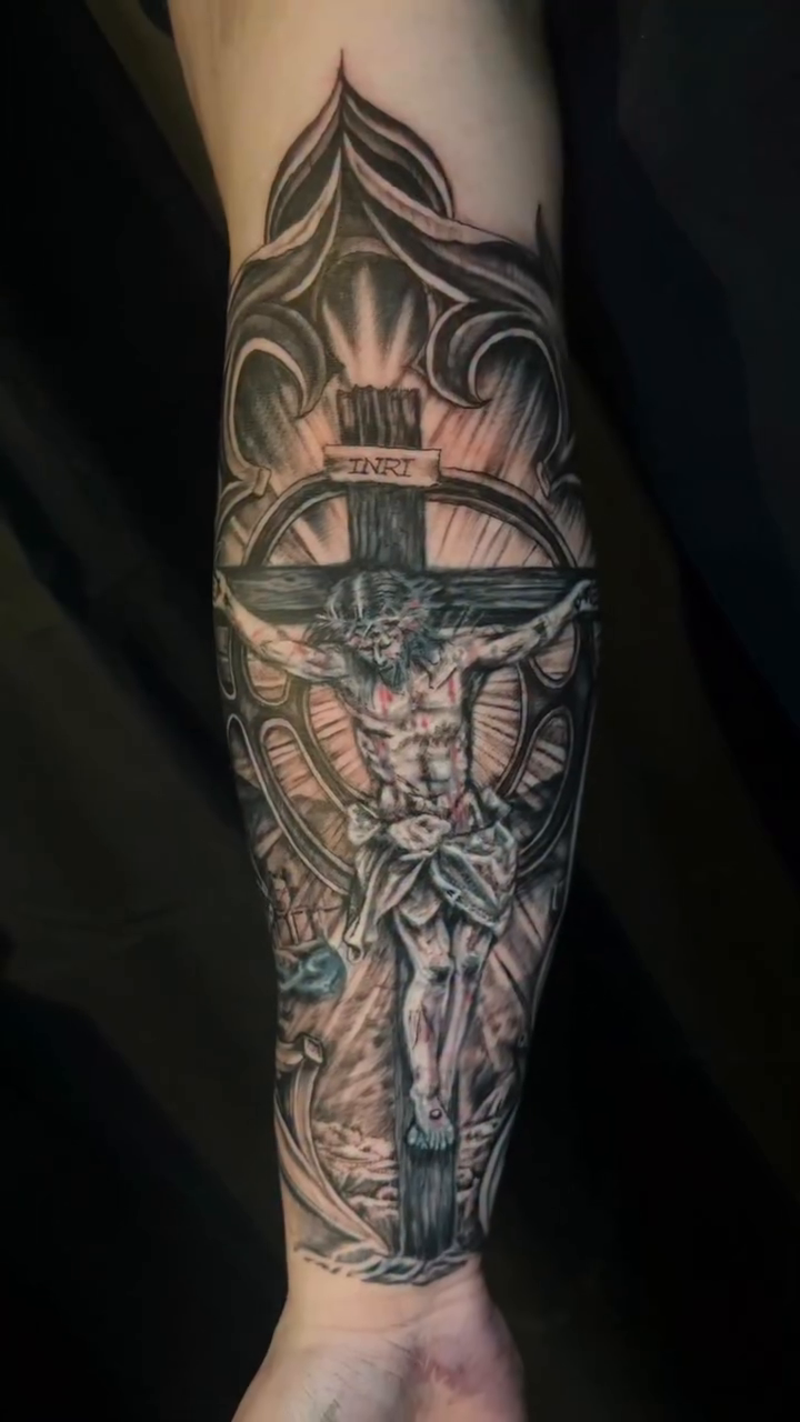 Tattoo by @mattryantattooer — black_and_grey, realism