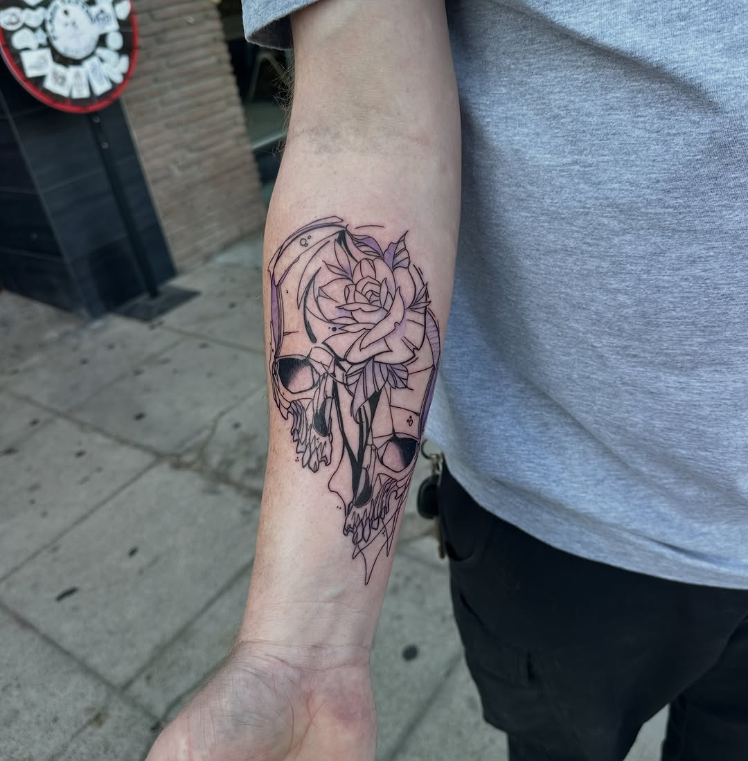 Tattoo by @cherryxtats β black_and_grey