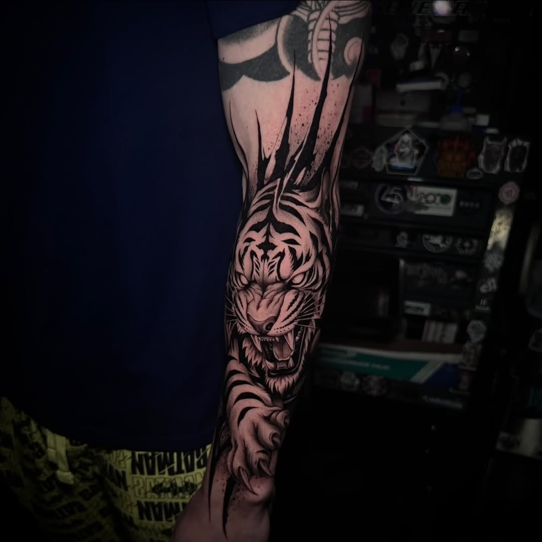 Tattoo by @corycabletattoos โ realism, black_and_grey