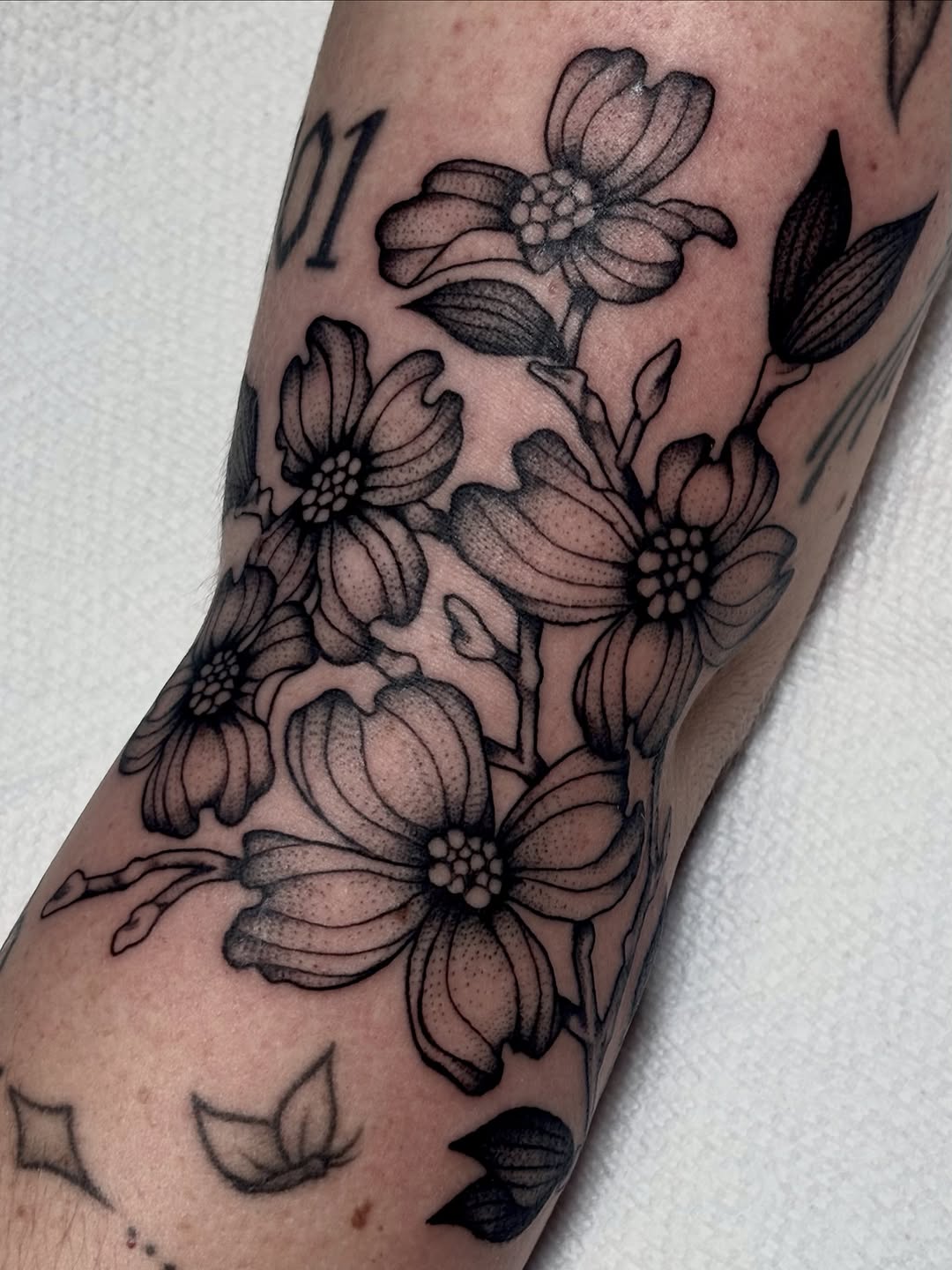 Tattoo by @madisonmakestattoos — illustrative, black_and_grey
