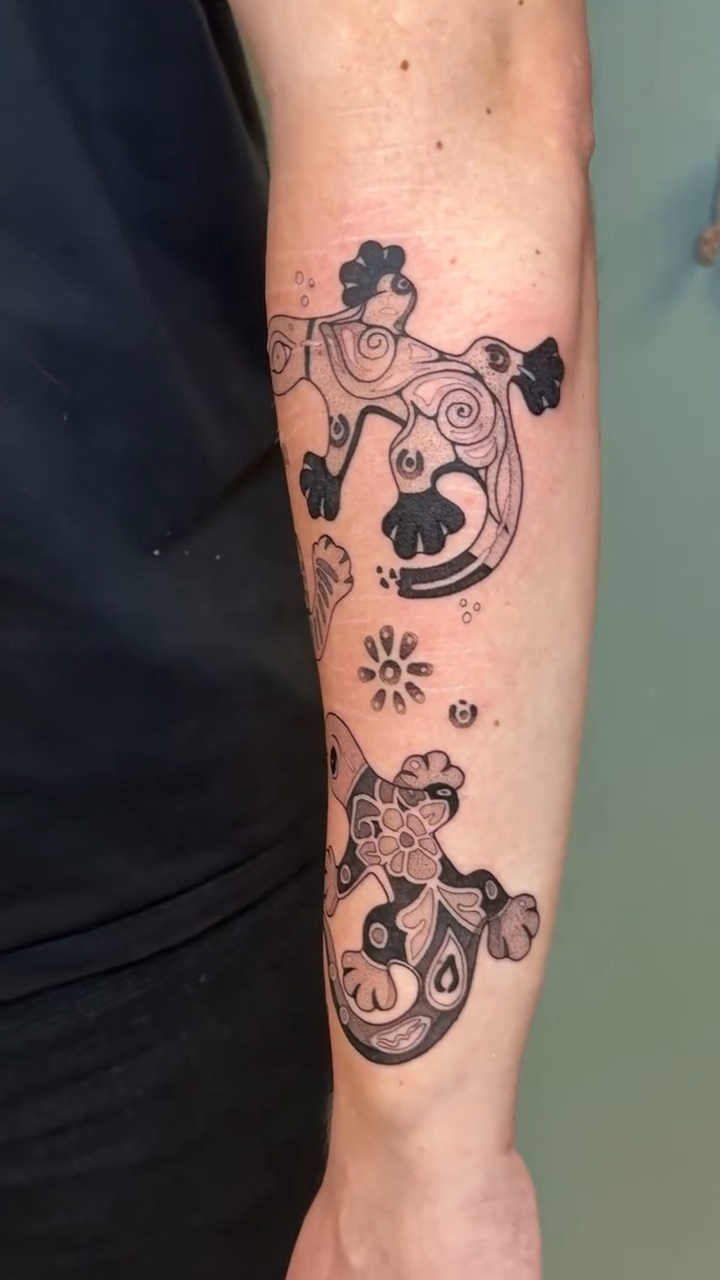 Tattoo by @deerbatstats — neo_traditional, blackwork