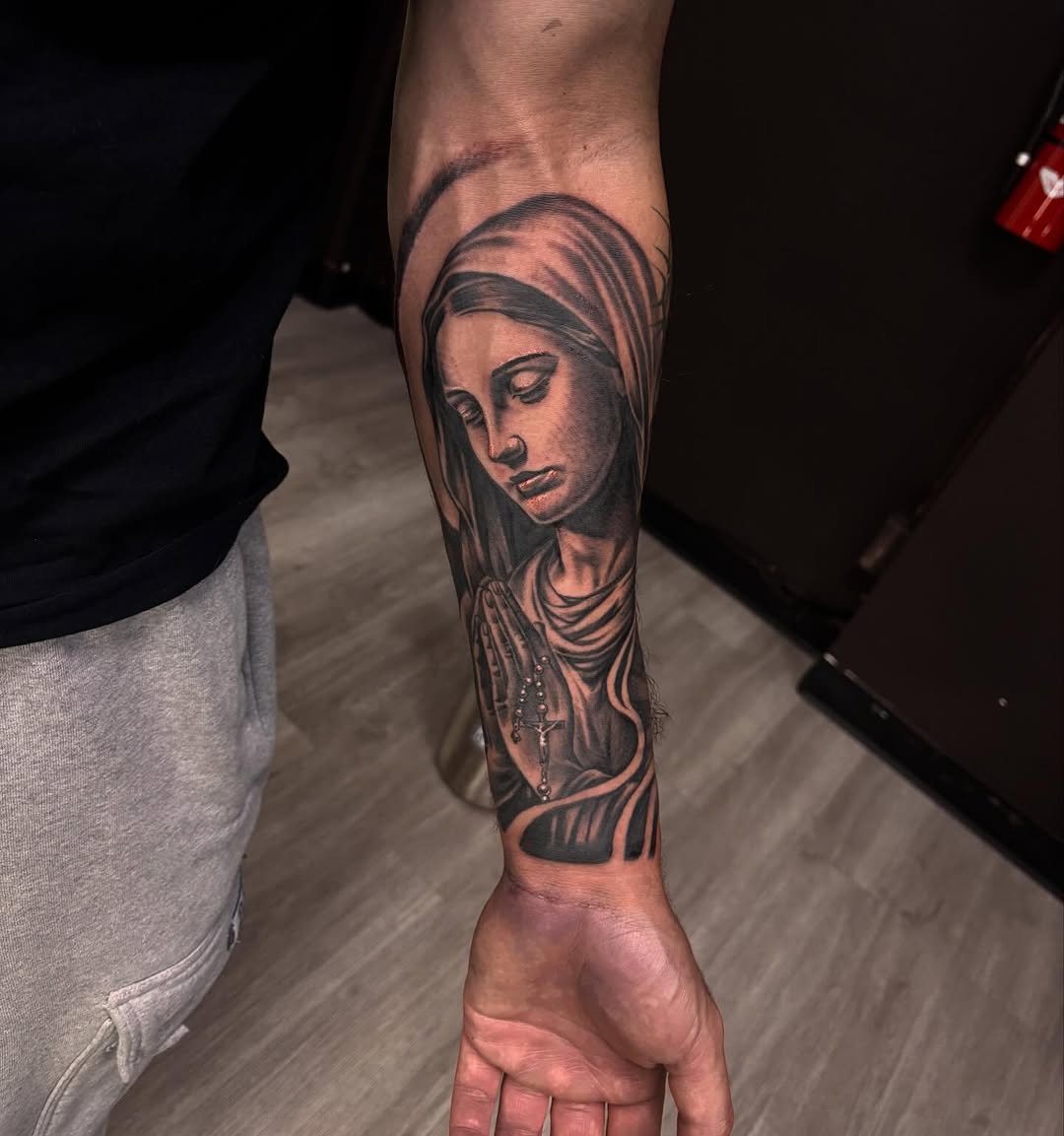 Tattoo by @mikeandinkk — realism, black_and_grey