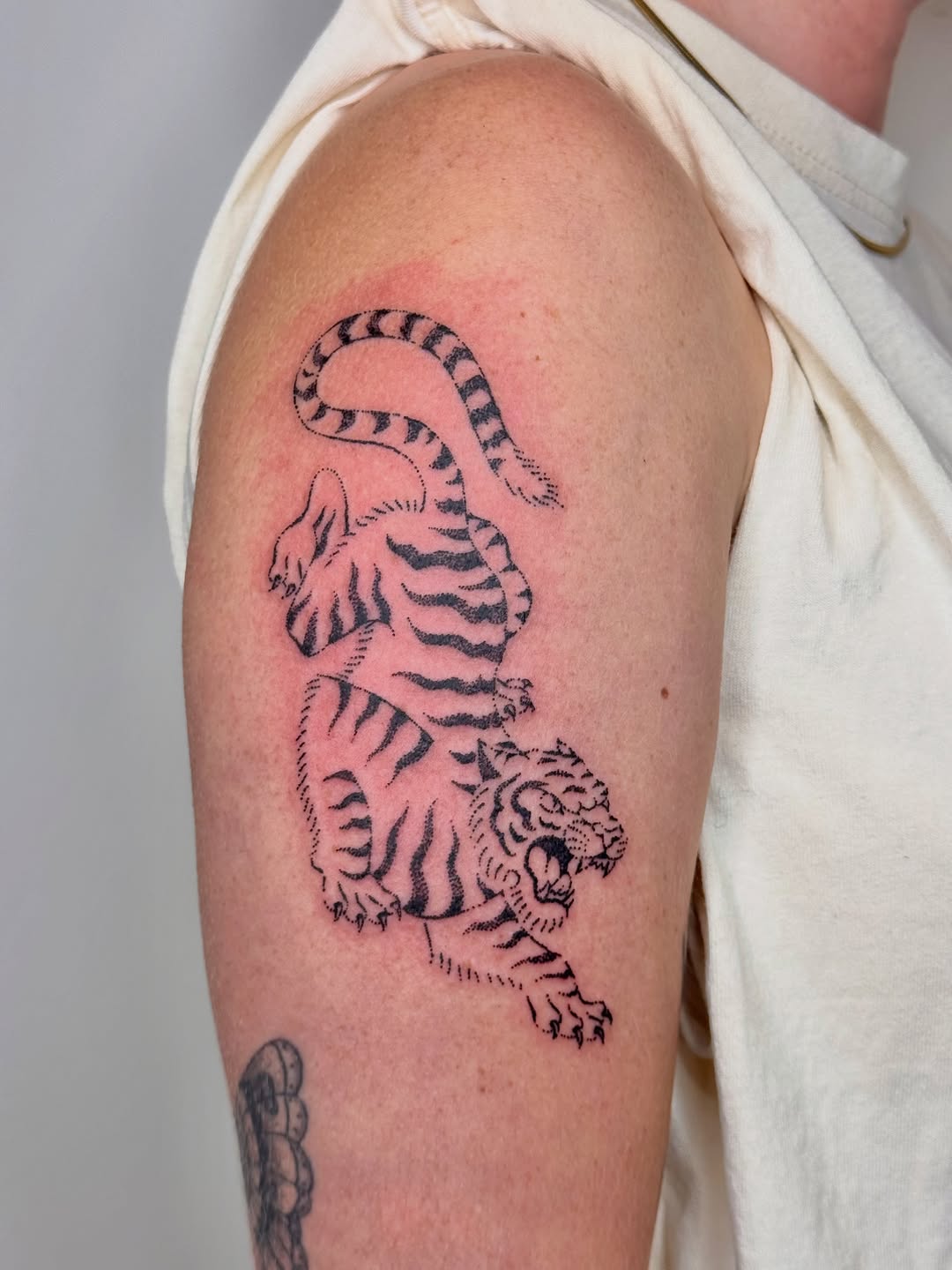 Tattoo by @zap.mommy — dotwork, black_and_grey