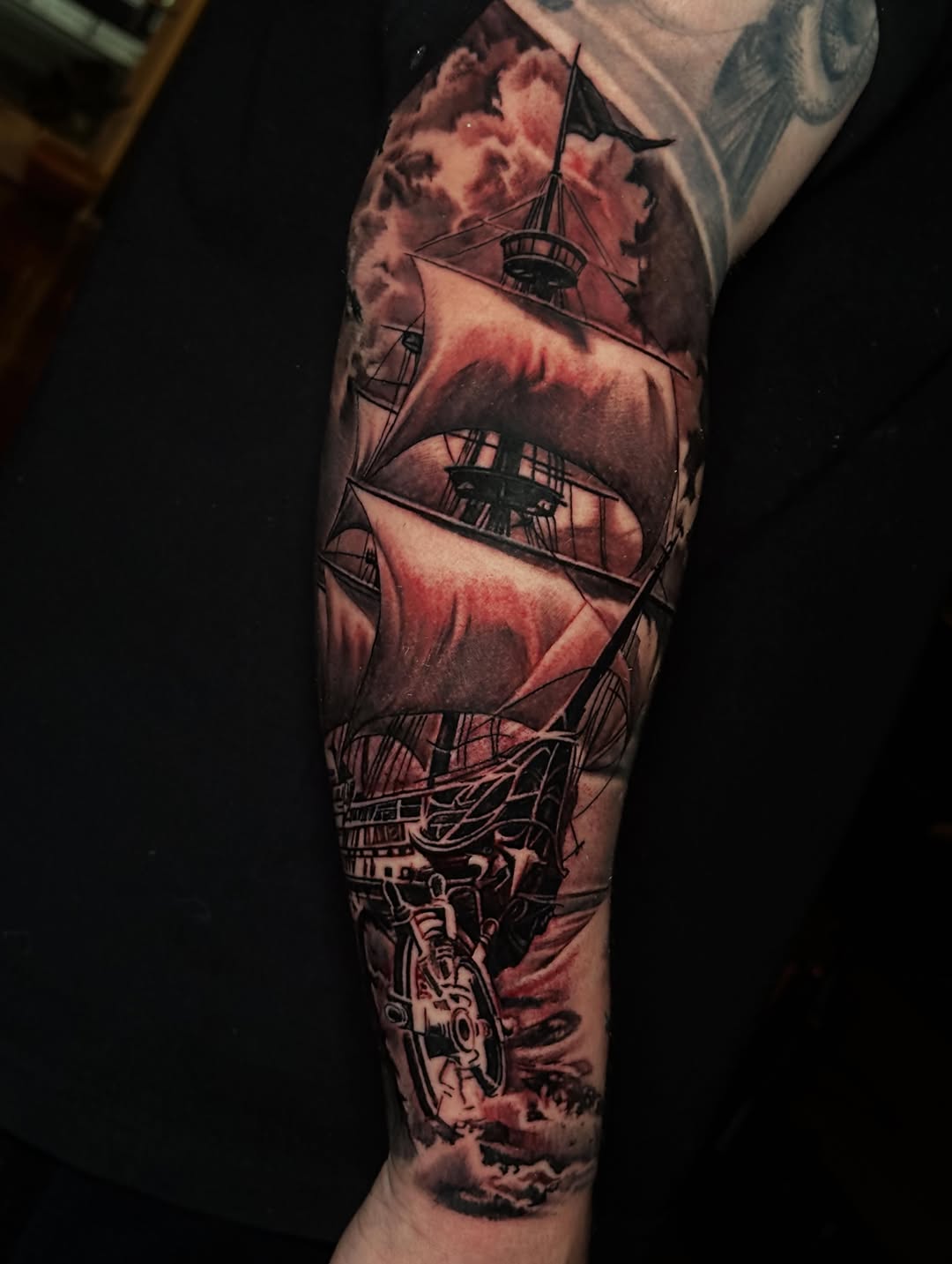 Tattoo by @crisp_ink โ realism, black_and_grey