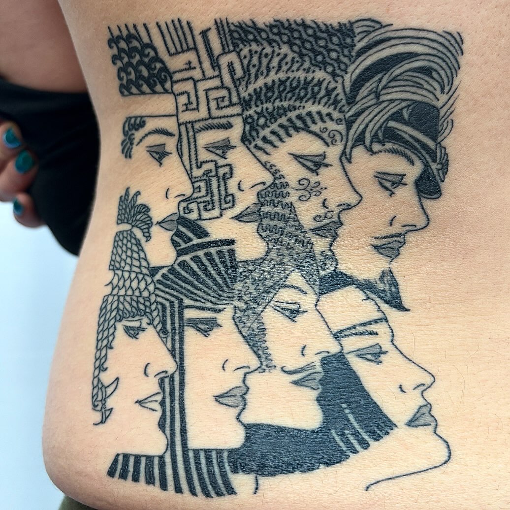 Tattoo by @daytonskuse — blackwork