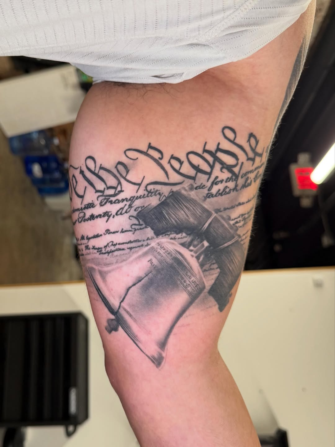 Tattoo by @mattoo33 โ lettering_script, black_and_grey