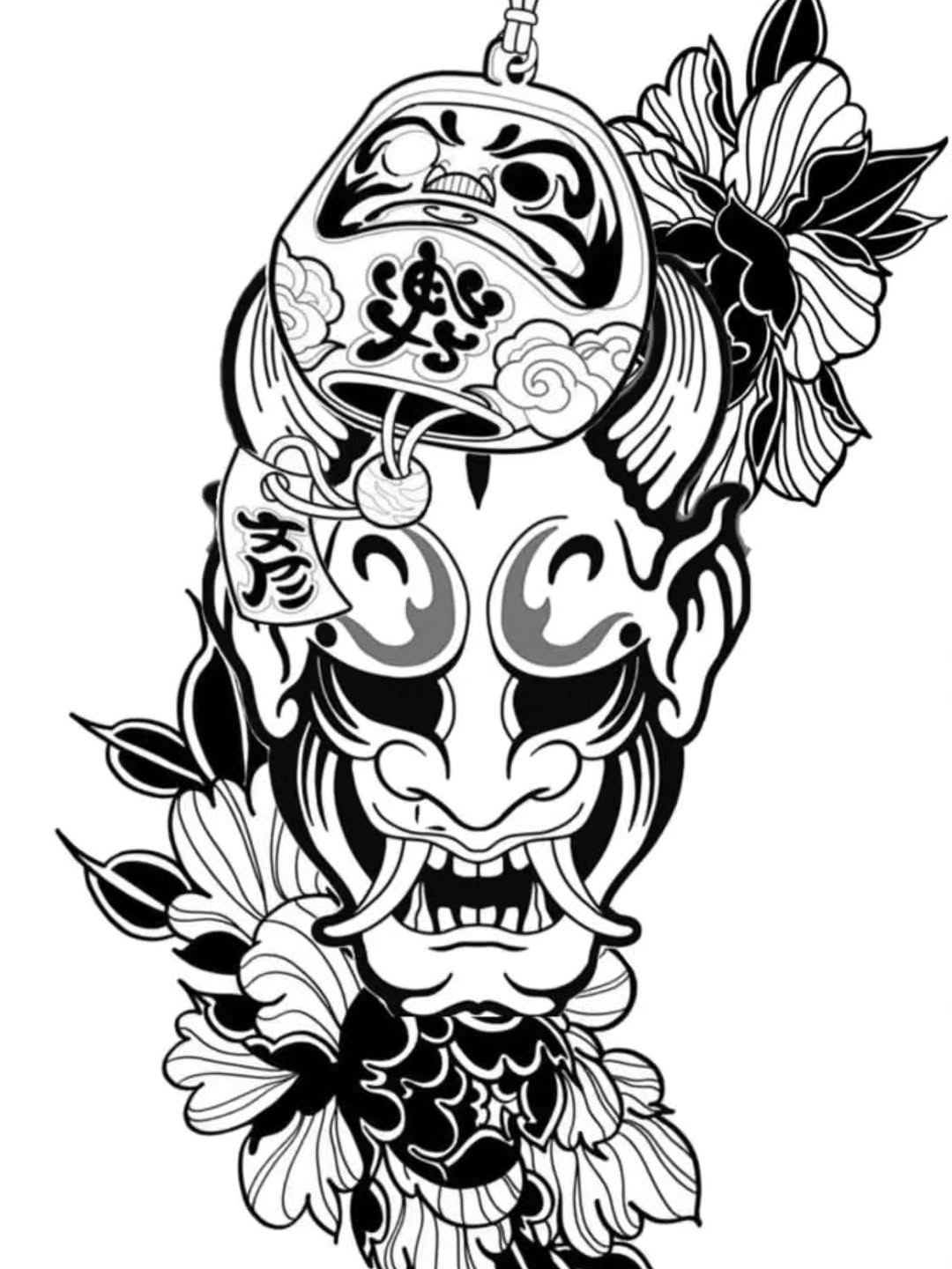 Tattoo by @sabrinamueller.tattoo — japanese_irezumi, black_and_grey