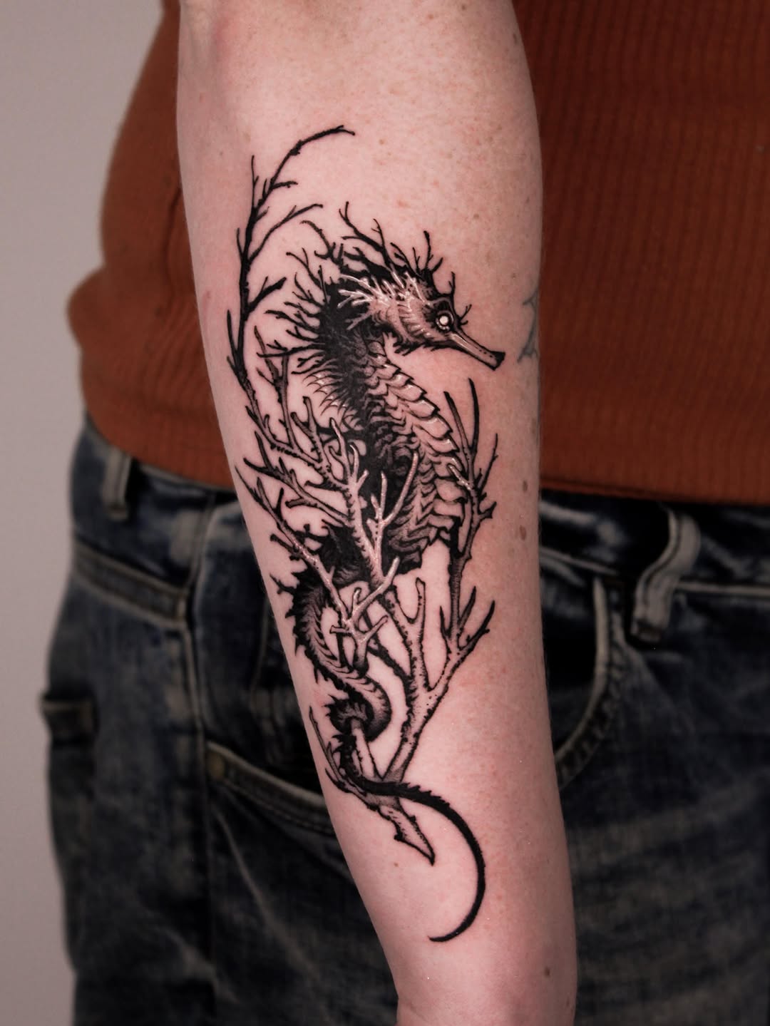 Tattoo by @wooleh__ — black_and_grey