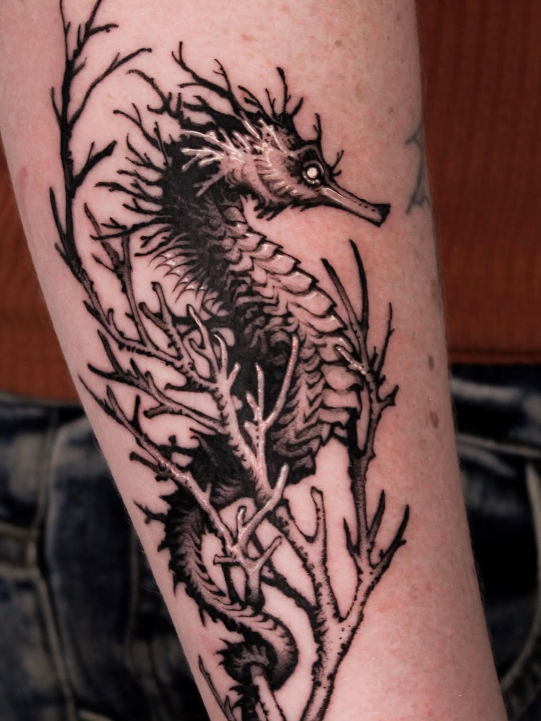 Tattoo by @wooleh__ — black_and_grey