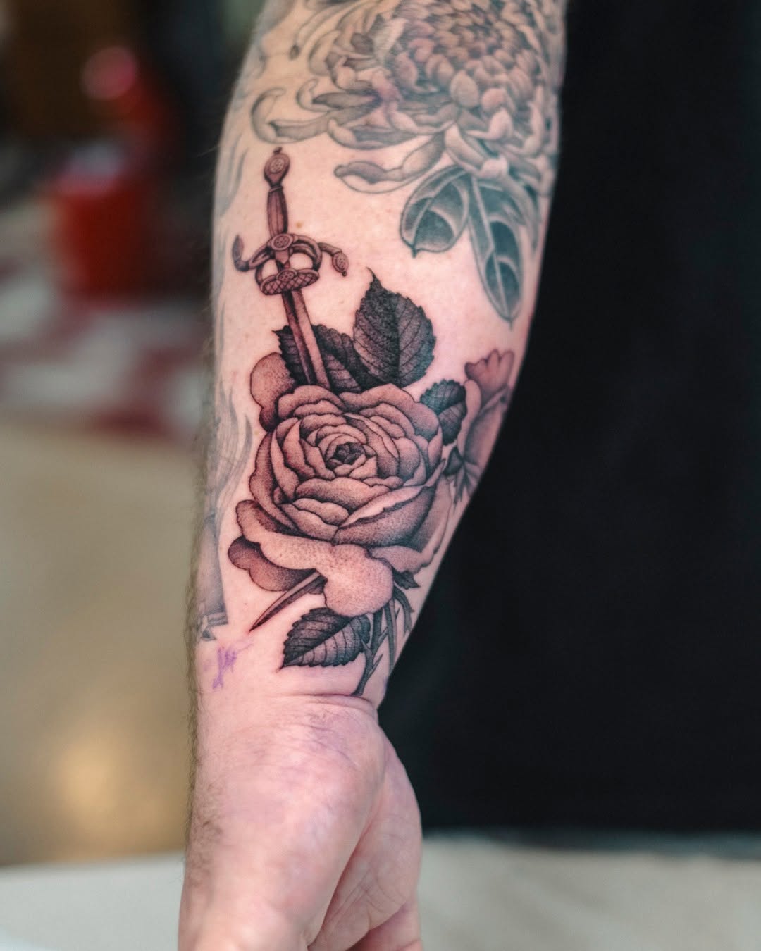 Tattoo by @dangilsdorf — black_and_grey, realism