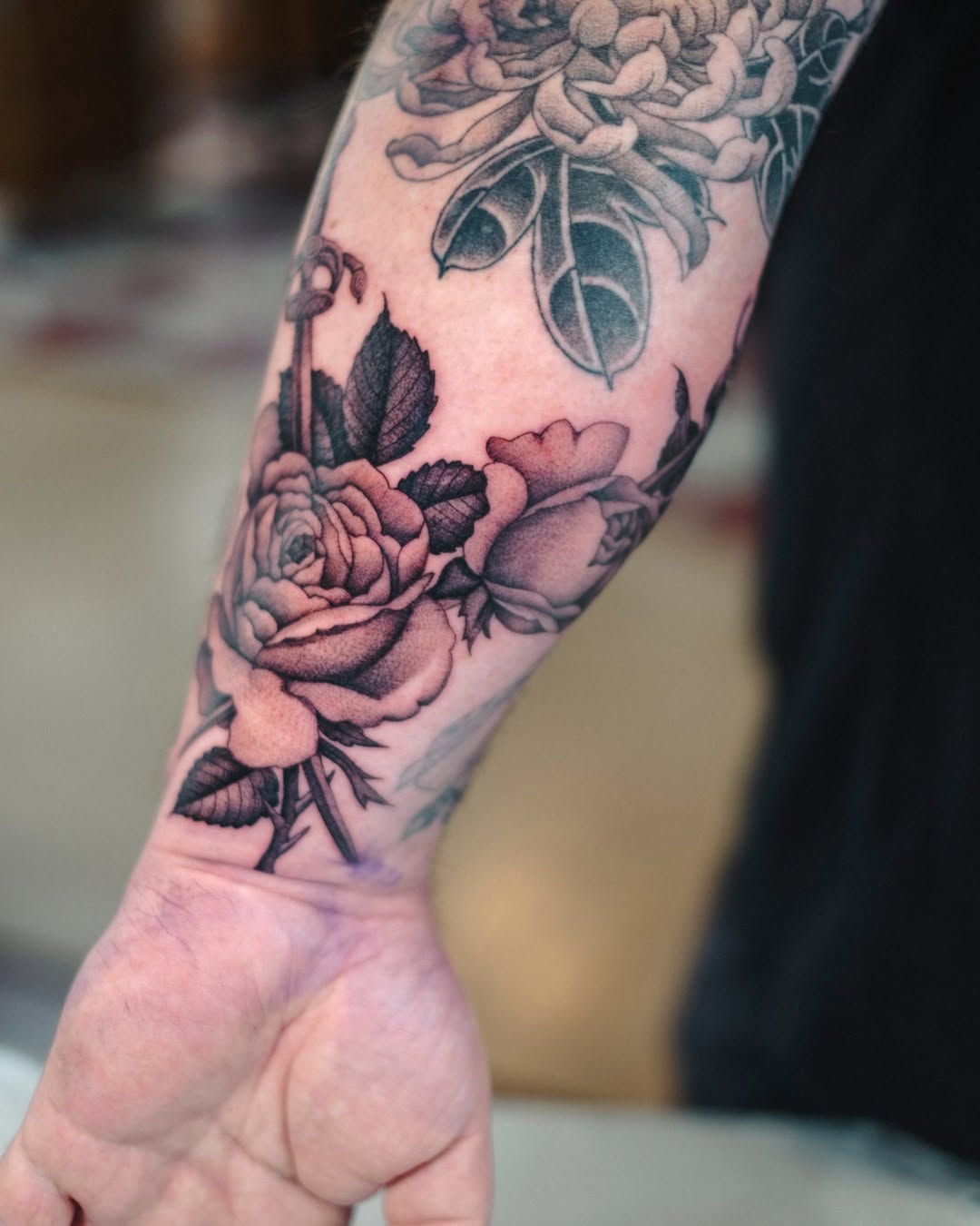 Tattoo by @dangilsdorf — black_and_grey, realism