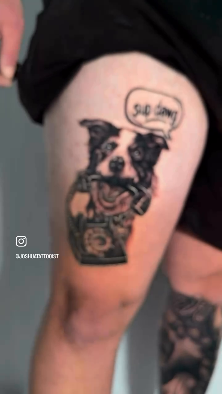 Tattoo by @tattoosbyj0sh — illustrative, black_and_grey