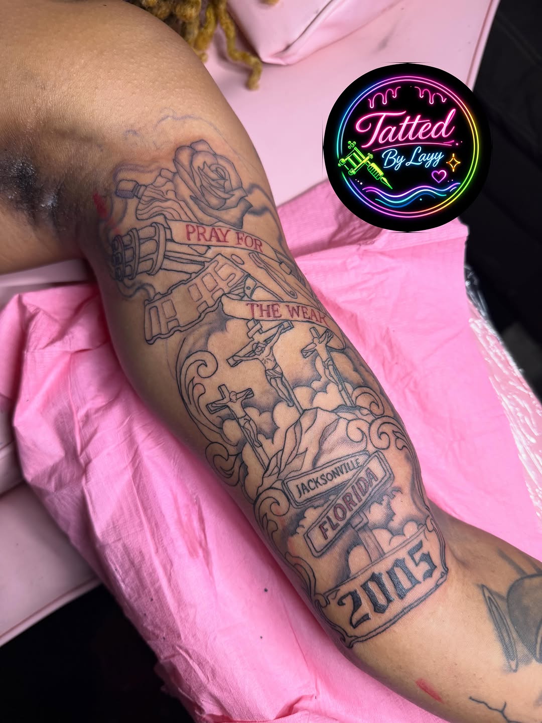 Tattoo by @tattedbylayy β illustrative, black_and_grey