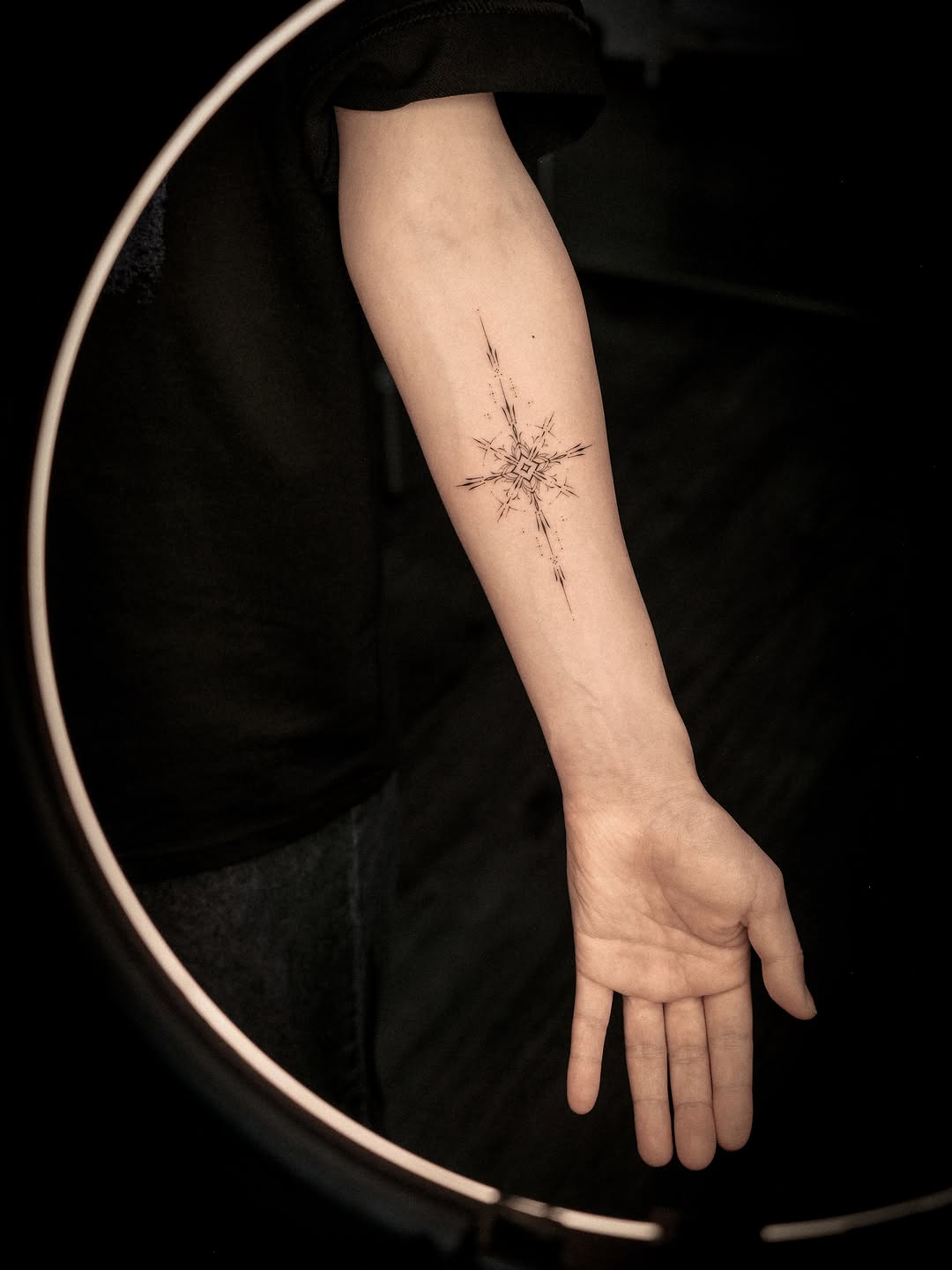 Tattoo by @takeitexxy — fine_line, geometric