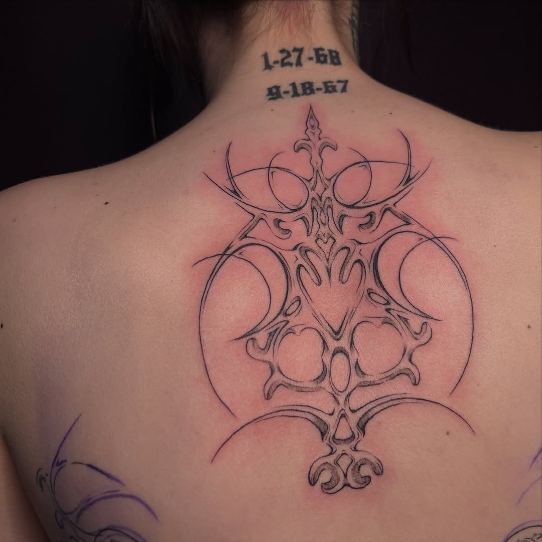 Tattoo by @piscesiscariot11 — blackwork, ornamental