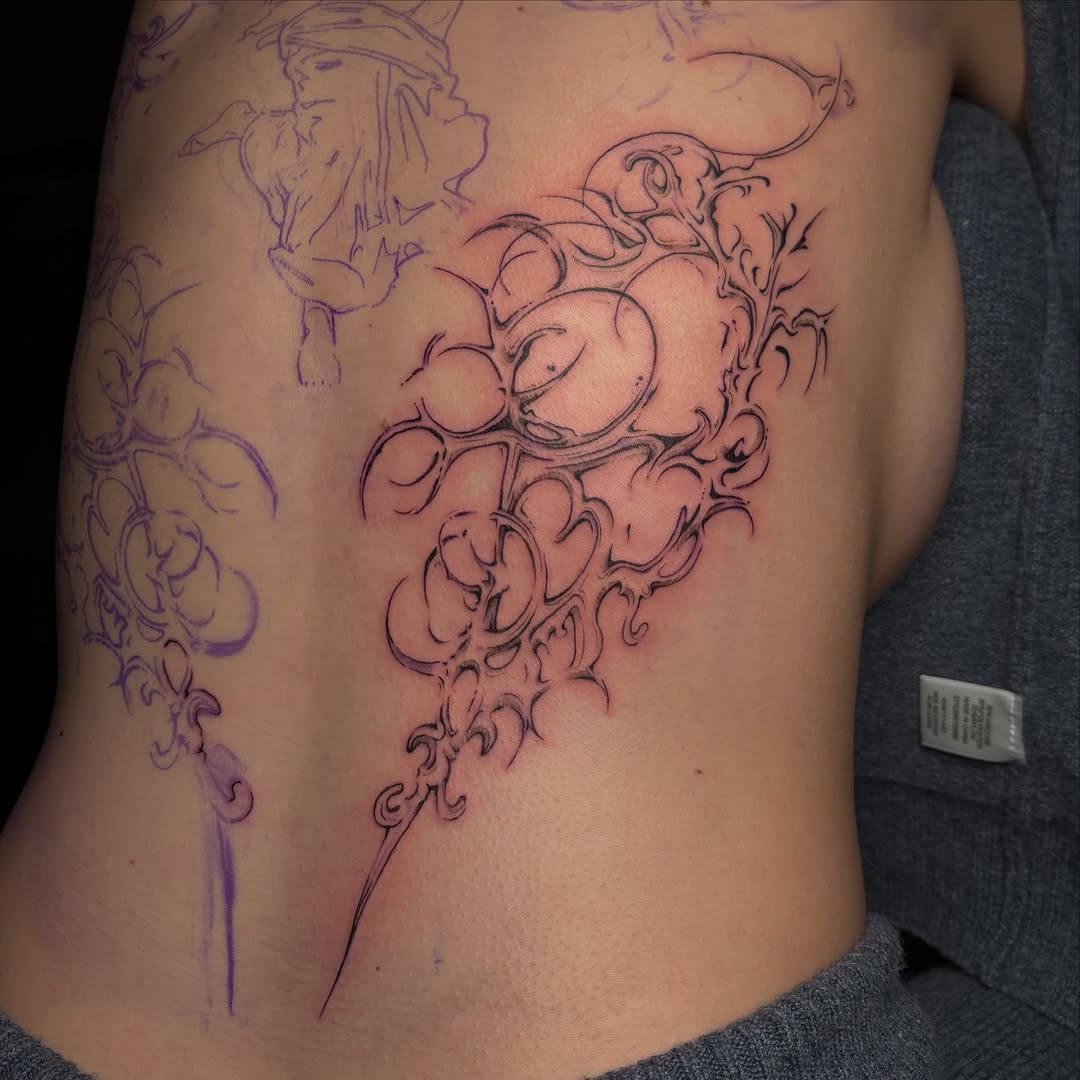 Tattoo by @piscesiscariot11 — blackwork, ornamental