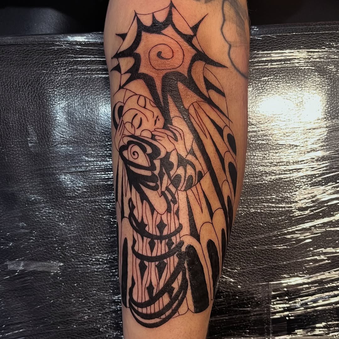 Tattoo by @cow.boy.ink — blackwork, tribal