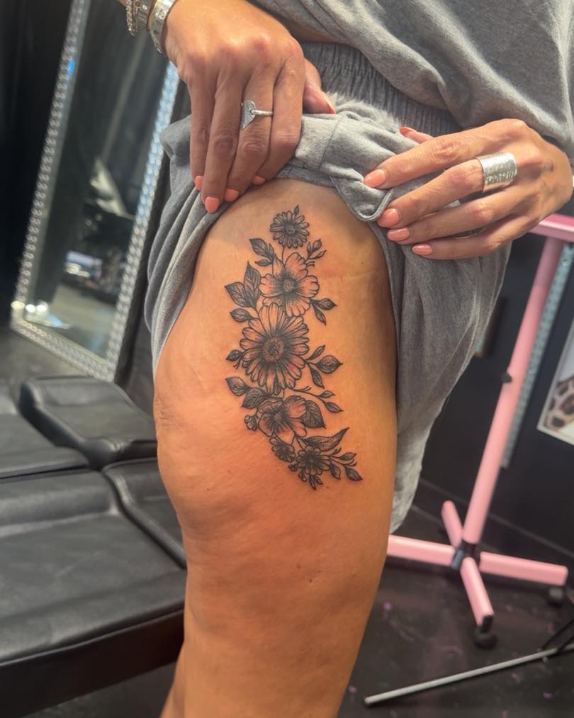 Tattoo by @majestic.ink_ — fine_line, black_and_grey